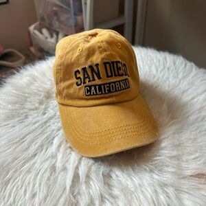 Yellow San Diego California Cap
